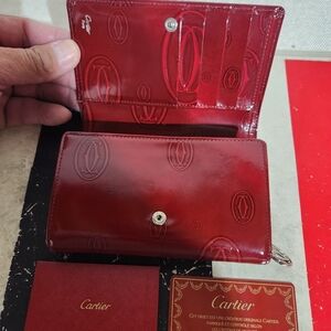 Cartier Burgundy Leather Wallet